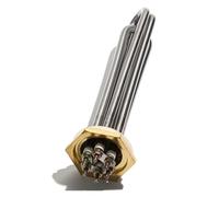 Élément Chauffant Tubulaire DDC 24 V 48 V, 300 W 600 W 900 W 1000 W 1500 W 2U/3U, Thermoplongeur À Filetage En Cuivre G1 1/4" 41 Mm For Bétail Solaire(3U Resistance Type,36V_1200W)