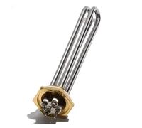 Élément Chauffant Tubulaire DDC 24 V 48 V, 300 W 600 W 900 W 1000 W 1500 W 2U/3U, Thermoplongeur À Filetage En Cuivre G1 1/4" 41 Mm For Bétail Solaire(2U Resistance Type,36V_900W)