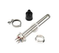 Élément chauffant tubulaire électrique en acier inoxydable, élément à trois pinces de 2 "(Heater Clamp Set,220v 3750w)