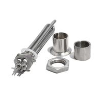élément chauffant tubulaire, Élément de chauffe-eau solaire NPT/DN25 de 1 pouce avec accessoires, Tube de chauffage électrique(24V,600W)