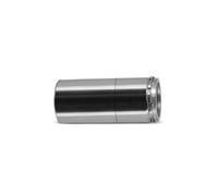 Elément coulissant avec double paroi 300-450mm I Accessoires pour conduit cheminée et poêle I ø 130 mm I Traversée de mur I Isolation optimale à double paroi I Oskar