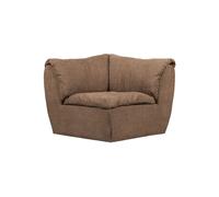 Élément d'angle 96x96 cm chenille tissée brun Baggy