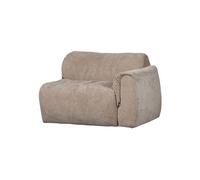 Élément de canapé 1 place accoudoir droit chenille 3D sable Baggy