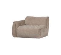 Élément de canapé 1 place bras gauche chenille 3D sable Baggy