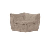 Élément de coin de canapé modulable Chenille 3D Sable BAGGY
