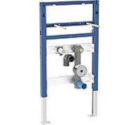 Elément Geberit Duofix pour lavabos, 82-98cm, batterie au sol, 1 passage pour compteur d'eau, robinet à bille encastré et pièce en T de raccordement, 111078002 - CM