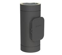 Elément de nettoyage avec col (jusqu'à 600°C/N1) - double paroi - Tecnovis TEC-DW-NOIR 150 mm