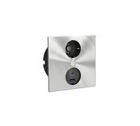 Élément de prise Duplex E avec double USB-Charger / USB-A / USB-C / Prise encastrée