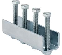 Élément de raccordement Geberit GE Pluvia, MPC, massif, pour rail Pluvia, galvanisé, L18,4 cm, 1 pièce.
