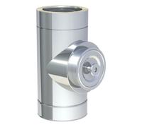 Elément d'inspection avec trappe arrondi - double paroi - TEC-DW-STANDARD 130 mm