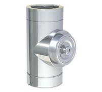 Elément d'inspection avec trappe ronde (couvercle pour l'huile et gaz) - double paroi - TEC-DW-STANDARD 80 mm