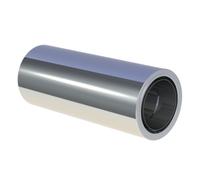 Élément droit pour la traversée du mur inox 500 mm - recoupable - double paroi - TEC-DW-STANDARD 200 mm