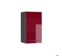 Elément haut de cuisine Fame-Line, 40cm, Rouge bordeaux Haute brillance/Anthracite, Vicco 35562