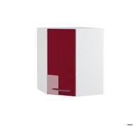 Elément haut de cuisine Fame-Line, 57cm, Rouge bordeaux Haute brillance/Blanc, Vicco 34805