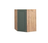 Vicco Elément Haut de Cuisine Fame-Line, Vert Or Campagne, 57cm | Façade en MDF · 2 Tablettes · Fermeture douce · Poignées en métal · Solution d’angle gain de place ✓