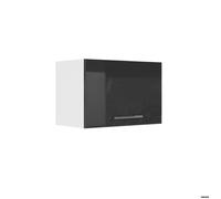 Vicco Elément Haut de Cuisine Fame-Line, Anthracite Brillant, 60cm | Façade en MDF · Fermeture douce · Profondeur - 34,1 cm · Poignées en métal · 1 Tablette