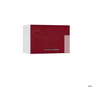 Elément haut de cuisine Fame-Line, 60cm Plat, Rouge bordeaux Haute brillance/Blanc, Vicco 34801