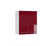 Vicco Elément Haut de Cuisine Fame-Line, Rouge Bordeaux Haute Brillance, 60cm, à Combiner avec d'autres modules de la série Fame-Line