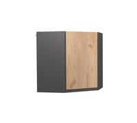 Elément haut de cuisine R-Line, 57cm J-Shape, Chêne de force doré/Anthracite, Vicco 39746
