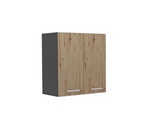 Elément haut de cuisine R-Line, 60cm, Chêne Artisan/Anthracite, Vicco 49096