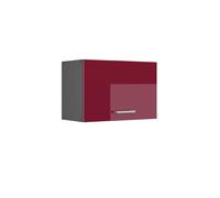 Elément haut de cuisine R-Line, 60cm Plat, Rouge brillant/Anthracite, Vicco 34928