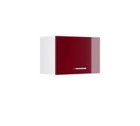 Elément haut de cuisine R-Line, 60cm Plat, Rouge brillant/Blanc, Vicco 30488
