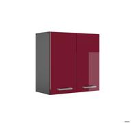 Elément haut de cuisine R-Line, 60cm, Rouge brillant/Anthracite, Vicco 34927