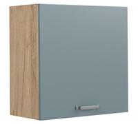 Elément haut de cuisine Vicco R-Line Bleu-gris/Chêne doré 60cm avec 1 porte, Model 65813