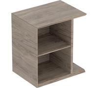 Elément latéral Geberit iCon avec box à poussières, suspendu, 37x40x27,3 cm, 502325, 502325JR1, Couleur: Noyer hickory / mÃ©lamine structure bois - CM
