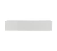 Élément mural TV horizontal blanc laqué brillant L137.5 cm ETERNEL