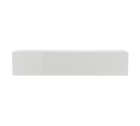 Élément mural TV horizontal blanc laqué brillant L137.5 cm ETERNEL