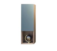 Elément suspendu Placard haut coloris vert mineral + chêne