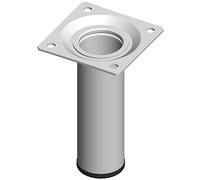 Element System 18133-00253 Pied Tubulaire en Acier L 100 mm Ø 30 mm Blanc 4 pièces