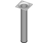 Element System 18133-00261 Pied Tubulaire en Acier L 200 mm Ø 30 mm Alu Blanc 4 pièces
