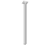 Element System 18133-00307 Pied Tubulaire carré en Acier 25 x 600 x 25 mm Blanc 4 pièces
