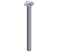 Element System 18133-00348 Pied Tubulaire en Acier L 500 mm Ø 30 mm Chrome 4 pièces
