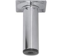 Element System 4 Pieds Tubulaires en acier ronds pour tables et meubles avec plaque de vissage, 18133-00344