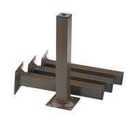 Element System Pied de meuble chr.25x25mm H.150mm panneau 4 pcs/set Quantité:4