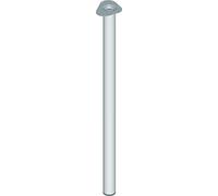 Element system stahlrohrfüße rond lot de 4 pieds de table avec plaque de pieds, 11102-00091