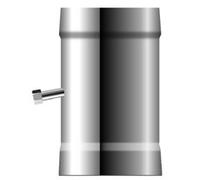 Elément tubulaire avec sortie pour tube vertical - double paroi - Schräder Future DW 130 mm