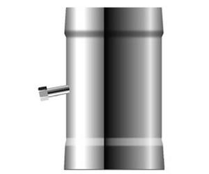 Elément tubulaire avec sortie pour tube vertical - double paroi - Schräder Future DW 130 mm