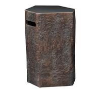 ELEMENTI Couvercle pour bouteille de gaz de 11 kg, aspect basalte, env. 47x38x62cm