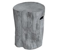 ELEMENTI Couvercle pour bouteille de gaz de 11 kg, aspect troncs d'arbre, Classic Grey, env. 47x50x62cm