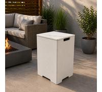 ELEMENTI+ Couverture pour bouteille de gaz de 11 kg, aspect céramique, env. 40,3x40,3x63cm