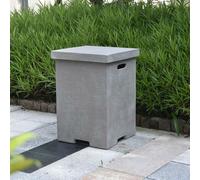 ELEMENTI Couverture pour bouteille de gaz de 11 kg, aspect travertin gris clair, env. 45x45x62cm