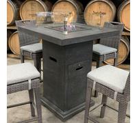 ELEMENTI Table de jardin à gaz Montreal 87x87x106 cm Foyer