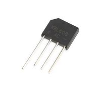 Éléments de limitation du courant Diode de redressement de pont, KBL608 Diodes électroniques au silicium 6A 800V, 4 broches (Size : 20Pcs)