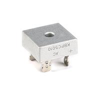 Éléments de limitation du courant Diode de redressement de pont, KBPC5010 50A 1000V Diodes électroniques au silicium, 4 broches (Size : 10Pcs)