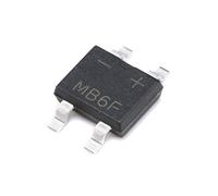 Éléments de limitation du courant Diode de redressement de pont, MB6F 0,5 A 600 V/MB10F 0,8 A 1000 V, Diodes électroniques au silicium, 4 broches (Color : 500pcs, Size : MB6F)