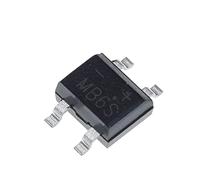 Éléments de limitation du courant Diode de redressement de pont, MB6S 0,5 A 600 V Diodes électroniques au silicium, 4 broches (Color : 40pcs)